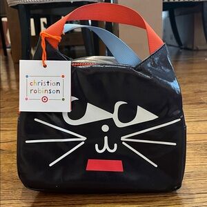 Black Cat Face Tote Bag